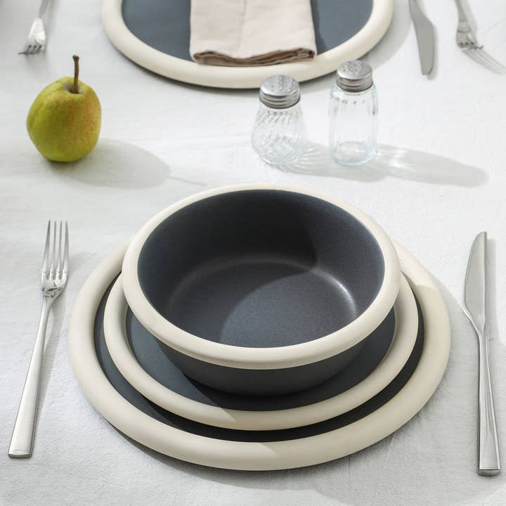 Capri Stoneware Dinnerware Set - Grey and other Purchase Wholesale solevita lidl capri sonne. Free Returns & Net 60 Terms on Faire trending on Faire.
