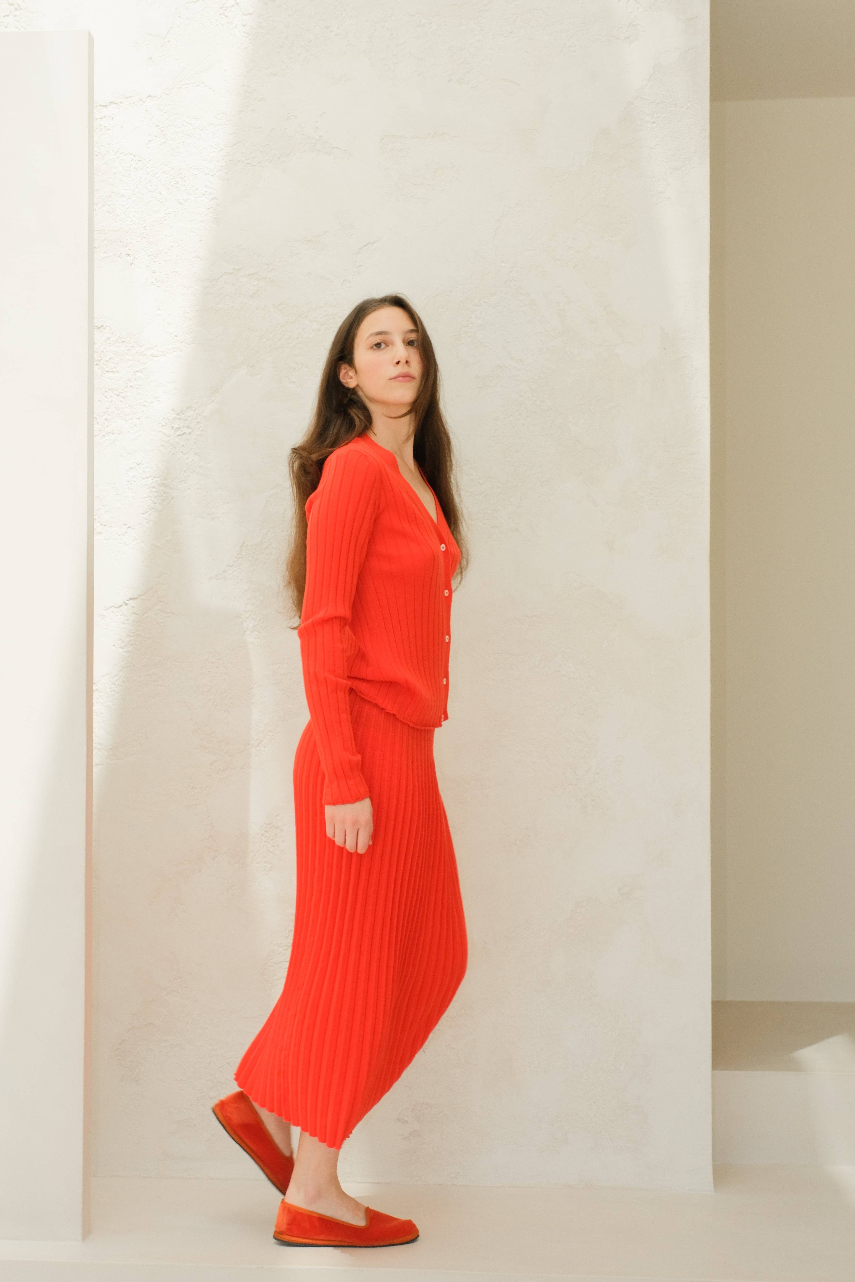 Lèmme - Wholesale Cardigan - Women's - Extra Fine Merino Wool V Neck Cardigan20