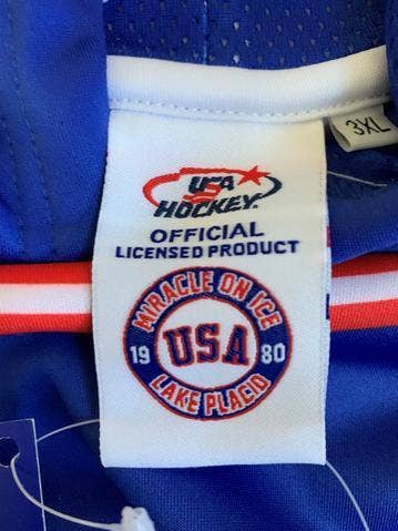 Camiseta auténtica blanca del equipo adulto de hockey sobre hielo de EE. UU. Milagro en el Hielo 1980 para venta al por mayor de Lowsportgeaar