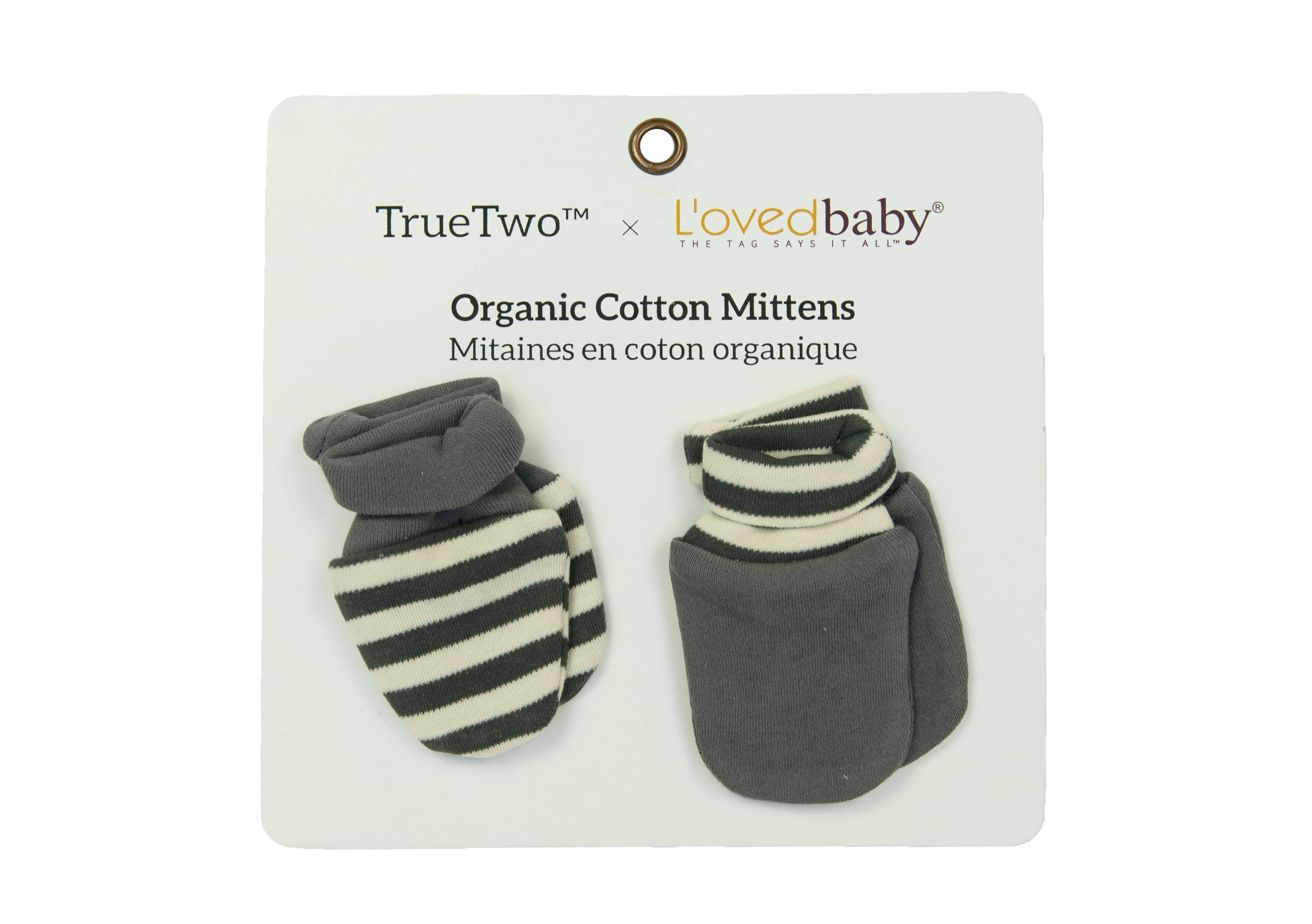 True Two - Wholesale Mittens - Baby - True Two x L'ovedbaby Organic 2 Pack Scratch Mittens 2