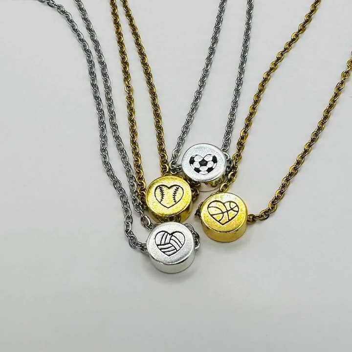 Little Happies Co - Wholesale Pendant/Charm Necklace - Softball Senior Night, Softball Team Gifts Bulk