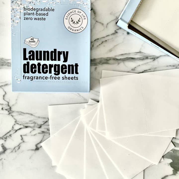 Essence of Life Organics - Wholesale Laundry Detergent Powder/Pods - Zero Waste Laundry Detergent Sheets, fragrance-free0