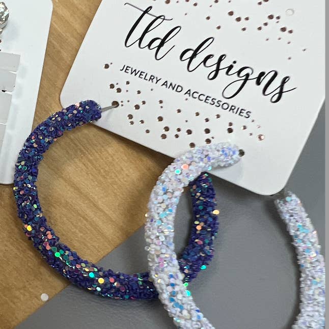 TLD Designs – wholesale Hoop-örhängen – Speldag Glitter Hoops1