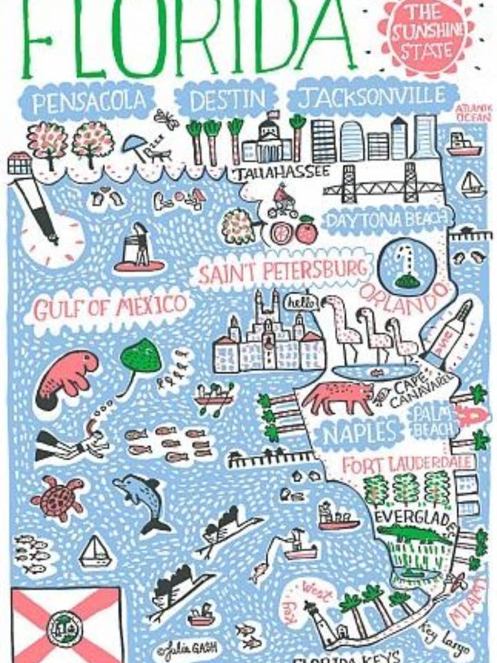 Florida Prints & Cards for wholesale by Julia Gash