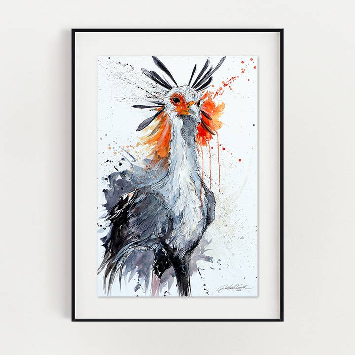 Secretary Bird for wholesale by Joshua D. Smith Artist