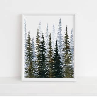 Forest Print for wholesale by Jennie Kilcup Watercolors