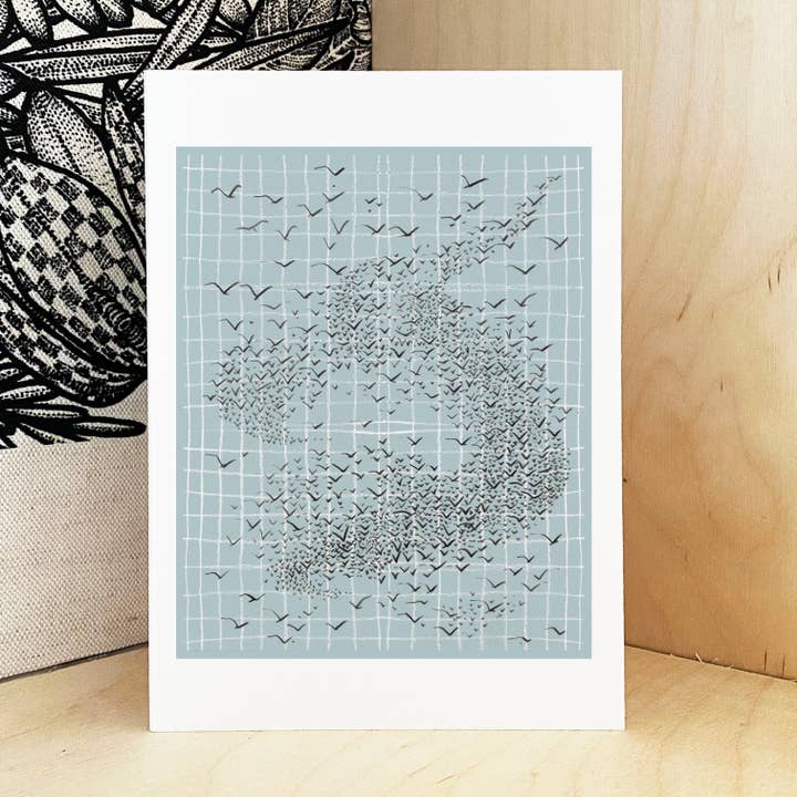 Mini-impression de murmuration, format A5 pour la vente par Aimee Mac Illustration / Stationery & Prints