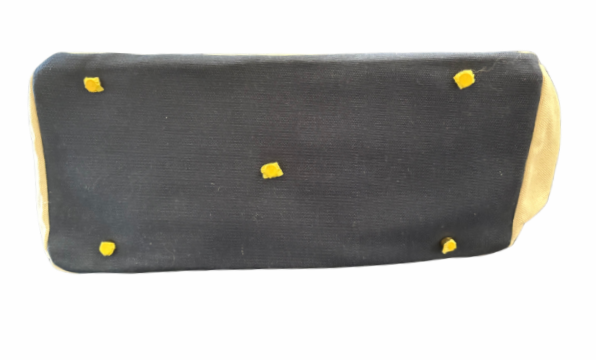 Runway Athletics - Wholesale Tote Bag - Women's - Canvas Tote Bag w/ Gold Buckle Hardware - Navy Trim  1