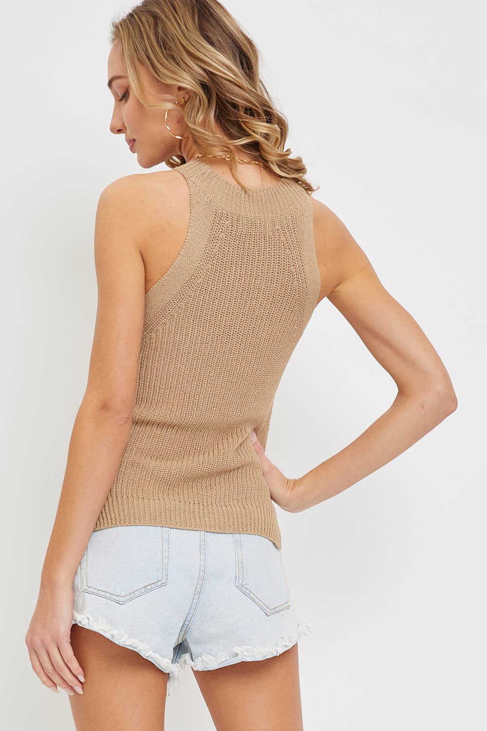 Sweet Lovely by Jen – wholesale Knit top – Women's – CASUAL SIDE SLIT RIB KNIT TOP5