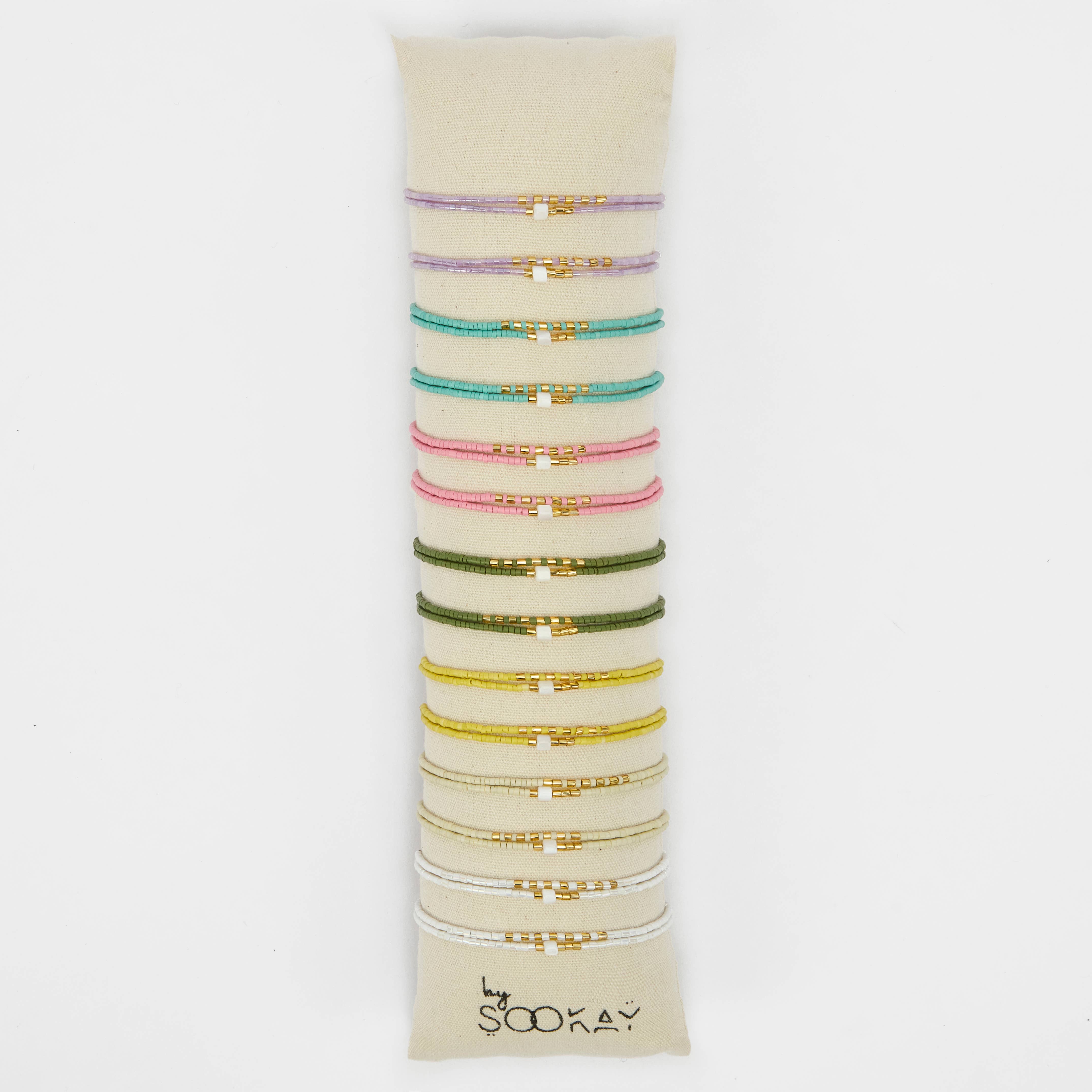 By Sookay - Wholesale Beaded Bracelet - Double bracelets, handmade heishi mother-of-pearl0