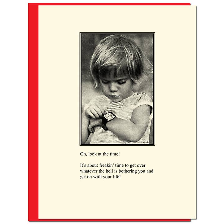 Get on With It Humor Card for wholesale by Bloodshot Press