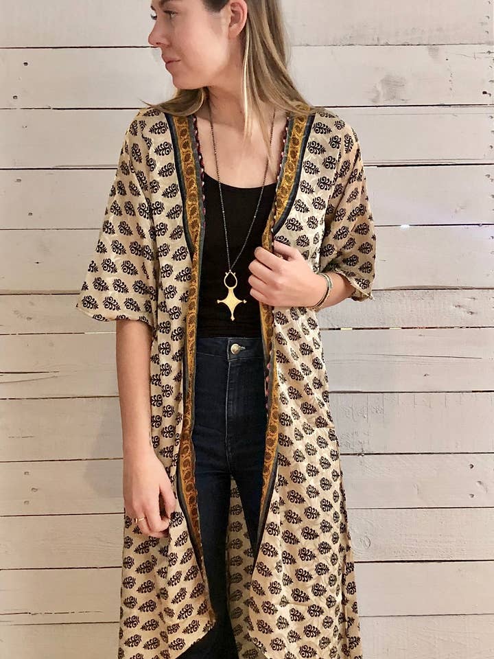 Baizaar - Wholesale Kimono - Women's - Sari Duster4