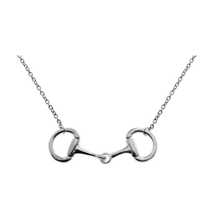Cavelli eggbutt snaffle necklace for wholesale by Kali Ma Designs - Sterling Silver Jewellery