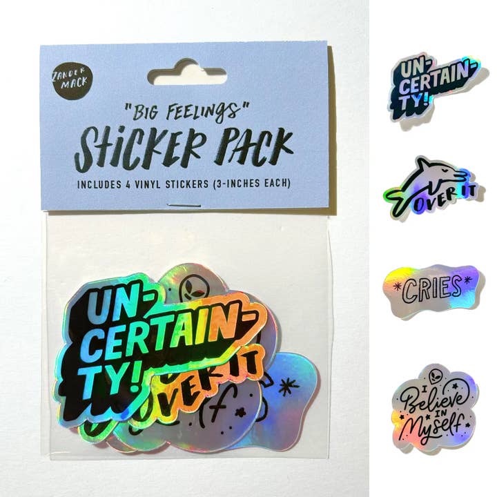 Big Feelings - Sticker Pack for wholesale by Zander Mack