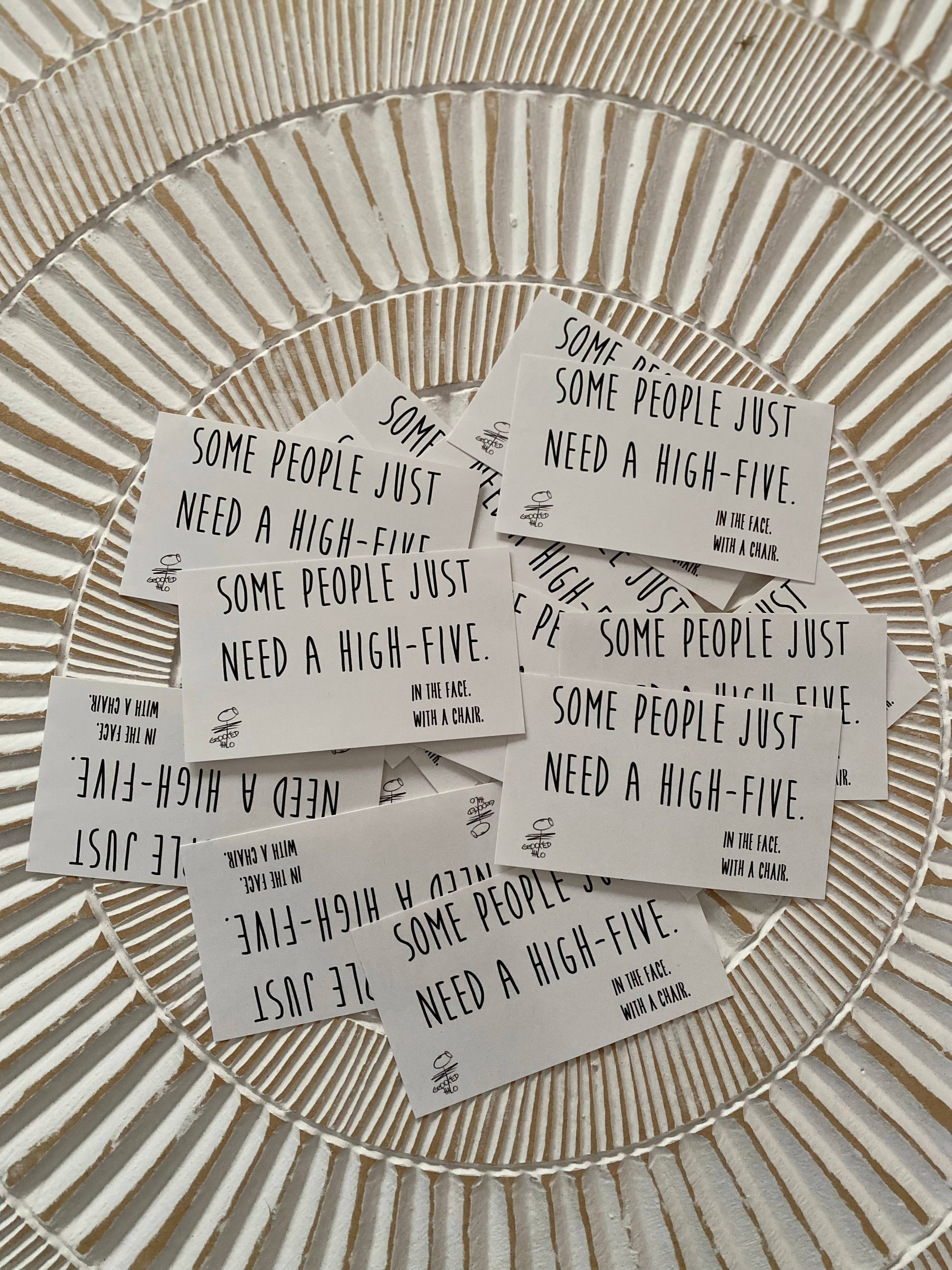 Crooked Halo - Wholesale Sticker - "High 5" Sticker1