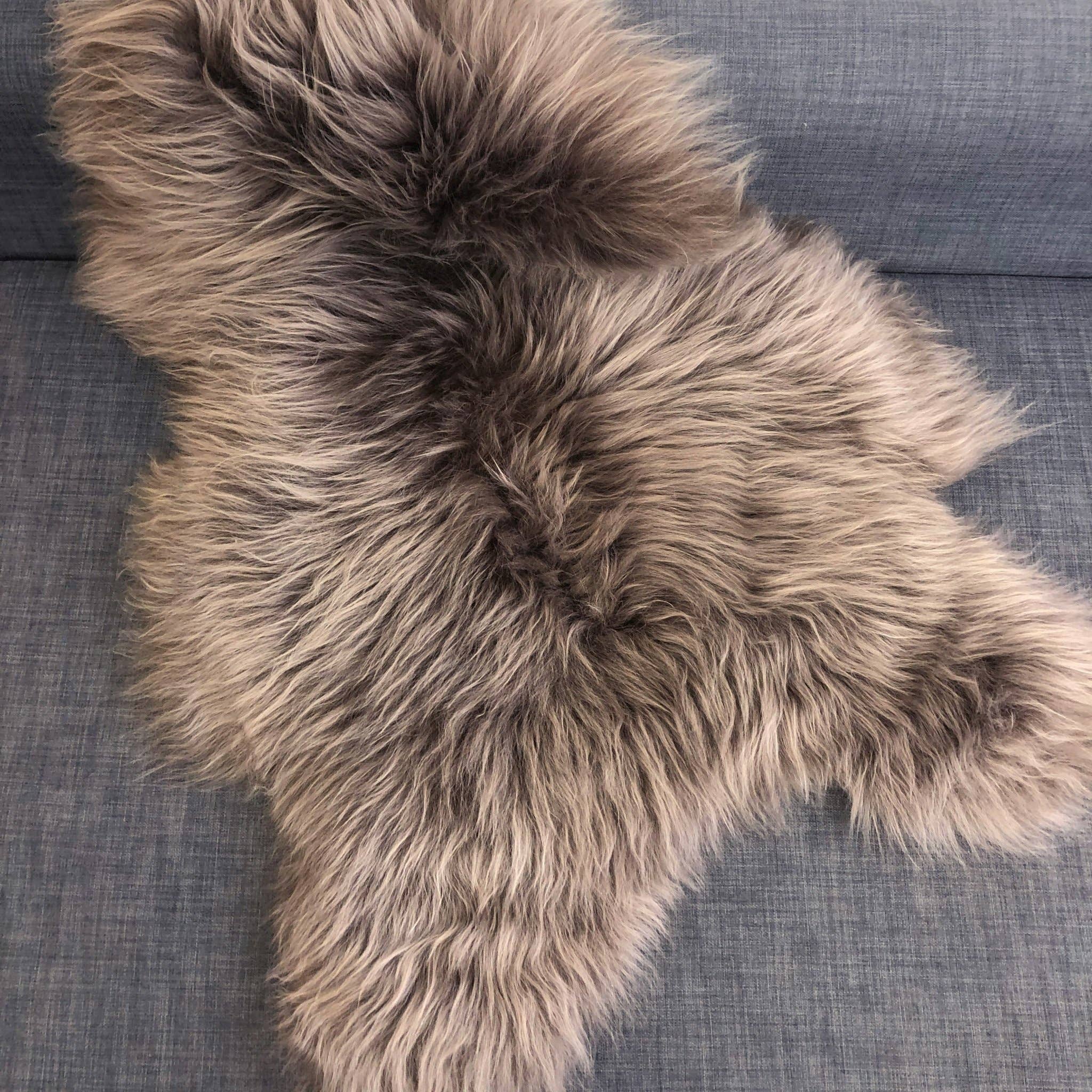 Wildash London - Wholesale Area Rug - Icelandic Sheepskin Rug Taupe Long Fur | Fleece | Medium3