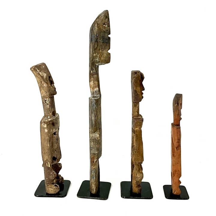 Jofa African Imports - Wholesale Sculpture - Adan/Aklama Statue Family - Ghana/Togo