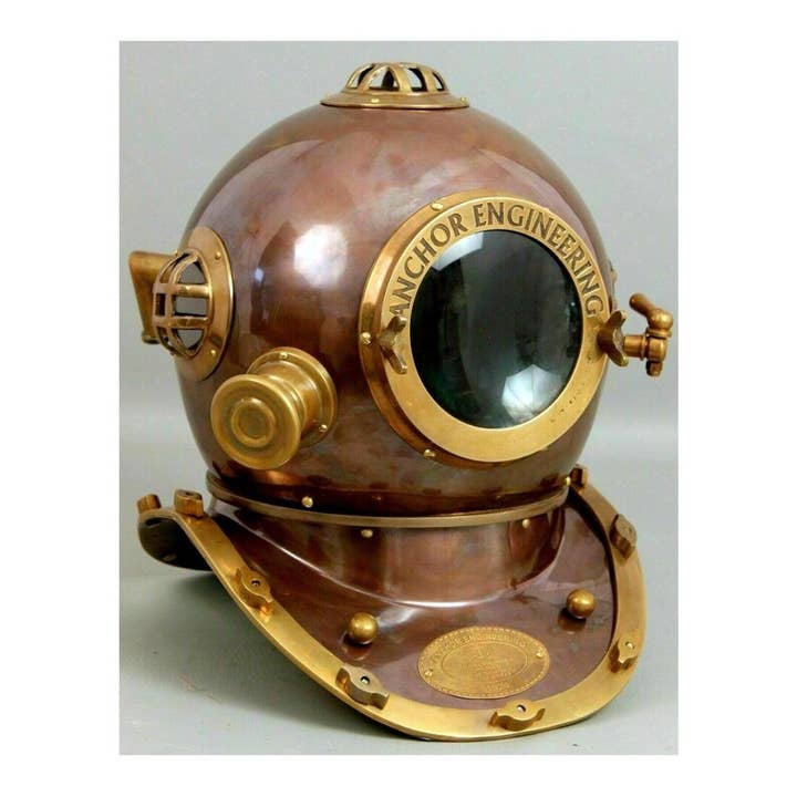 18" Diving Helmet US Navy Mark V Deep Sea Marine Helmet for wholesale by DDecorStore