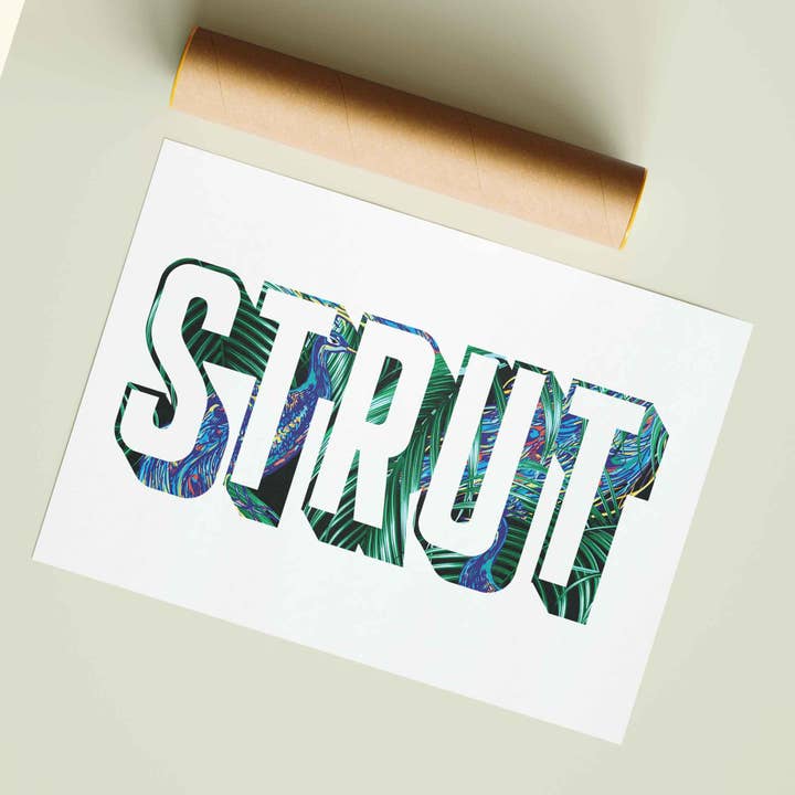 STRUT Print for wholesale by My Noodle Bug