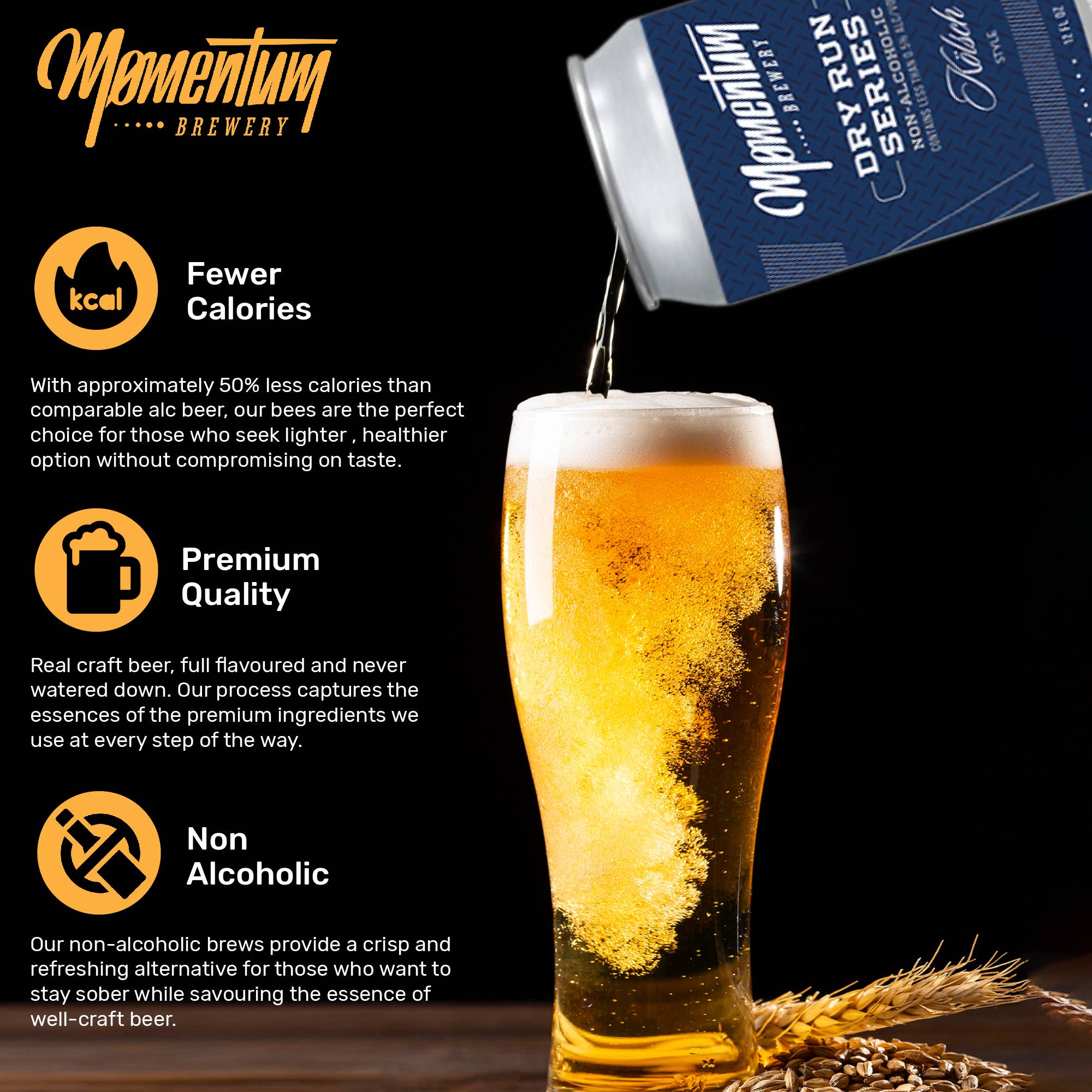 ProofNoMore - Wholesale Non-Alcoholic Beer - Momentum Brewery - Kölsch - Non-Alcoholic Craft Beer - 12oz5