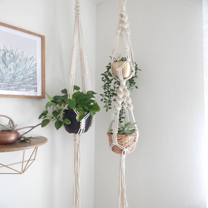 Wholesale Double Macrame Plant Hanger, Hanging Planter, Plant Stand for  your store - Faire Canada
