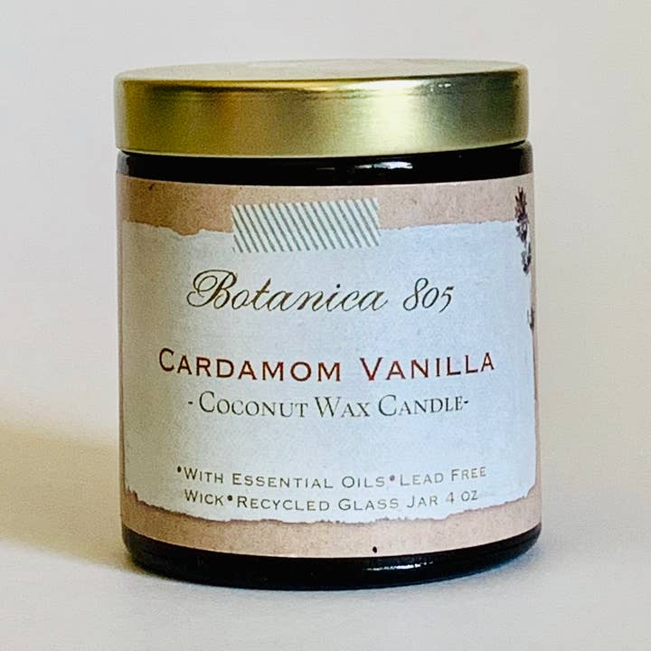 Vela de baunilha cardamomo 4 oz por atacado de Botanica 805