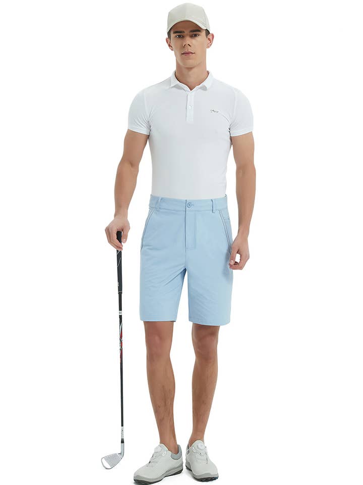 Qing Dao Lai Si Ma Te Fang Zhi You Xian Gong Si - Wholesale Athletic Shorts - Men's - Men's Fit Stretch Golf Shorts With Pockets Elastic Waist