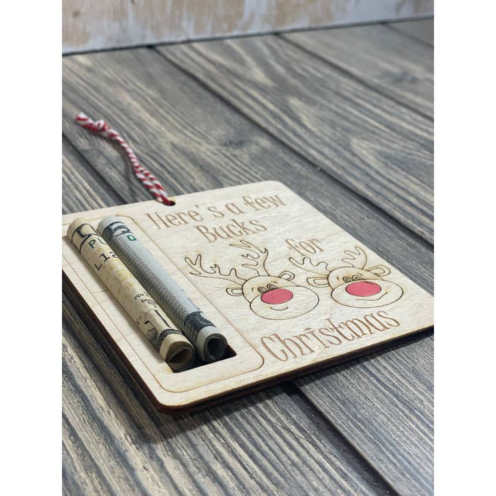 The Lantern Boutique - Wholesale Ornament - Christmas Bucks - Cash Holder Ornament 3