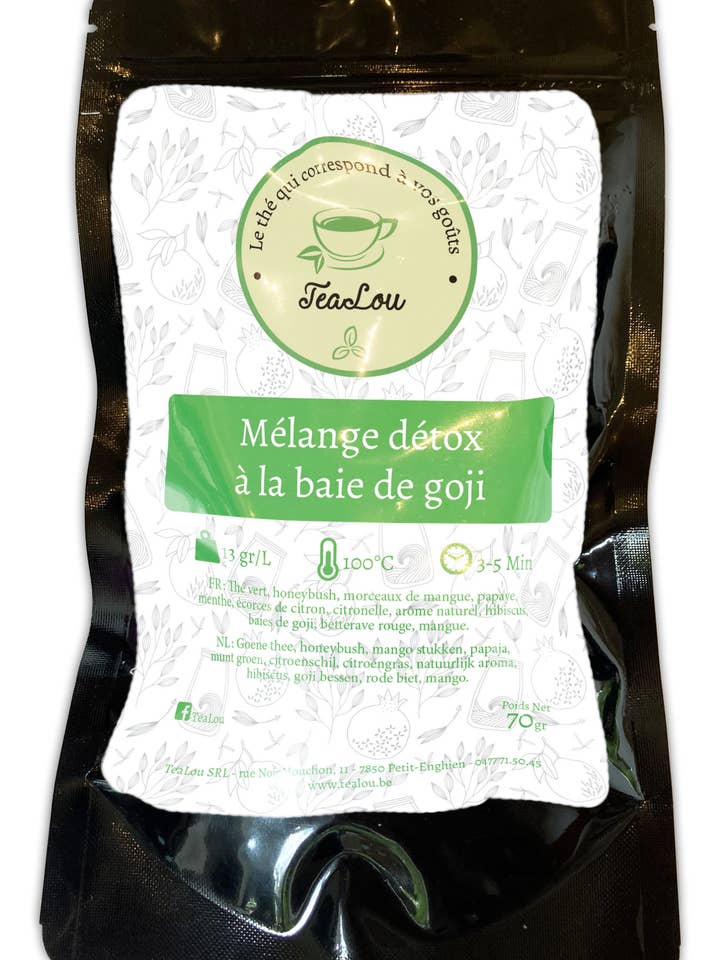 Goji berry detox mix - 70g bag (Copy) for wholesale by Tealou