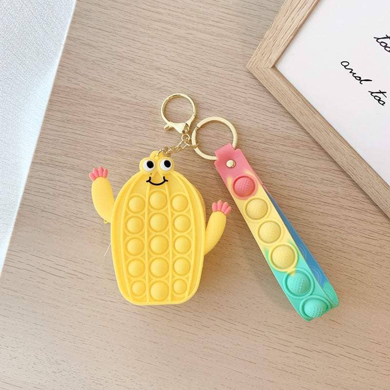 KiddieKickz - Wholesale Keychain - Kids - Small Keychain Coin Purse Spaceman Bear Fingertip Toy8