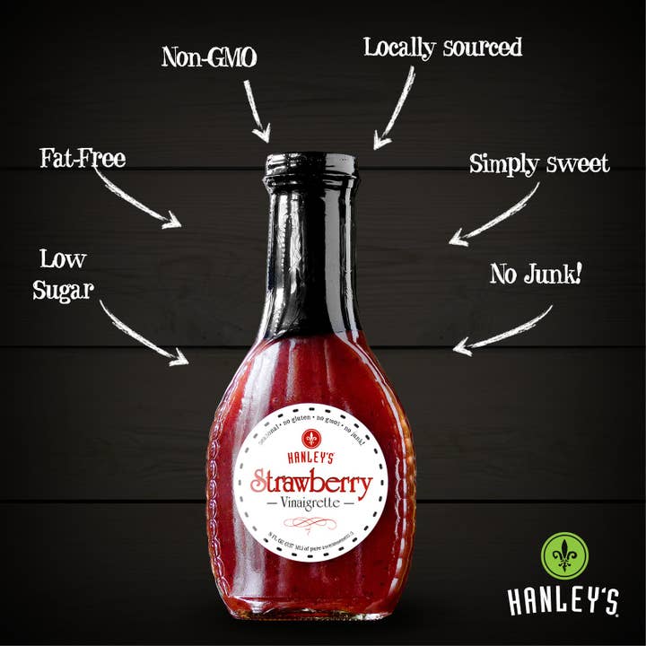 Hanley's - Wholesale Salad Dressing - Strawberry vinaigrette