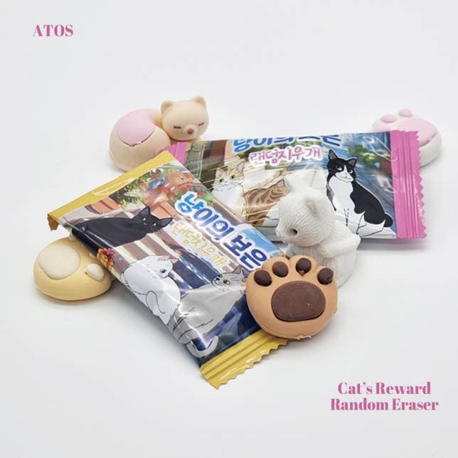 K-Wonderland – Borracha por atacado – Conjunto de Caixas Surpresa - Borracha Aleatória de Recompensa do Gato2