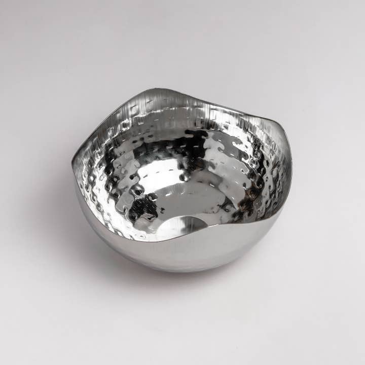 India Handicrafts Inc - Wholesale Decorative plate/dish/bowl - Stainless Steel Bowl Small2