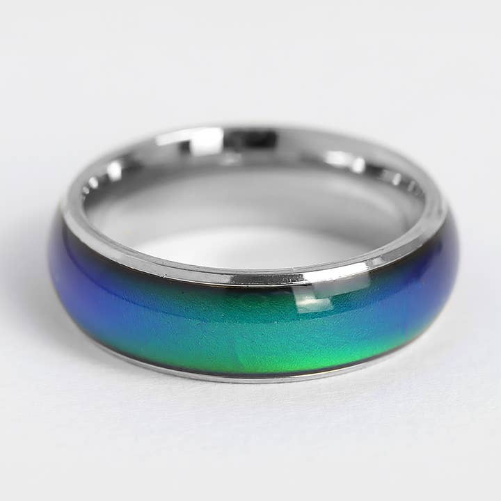 WJW - Wholesale Band/Stacked Ring - Mood Band Stainless Steel Ring5