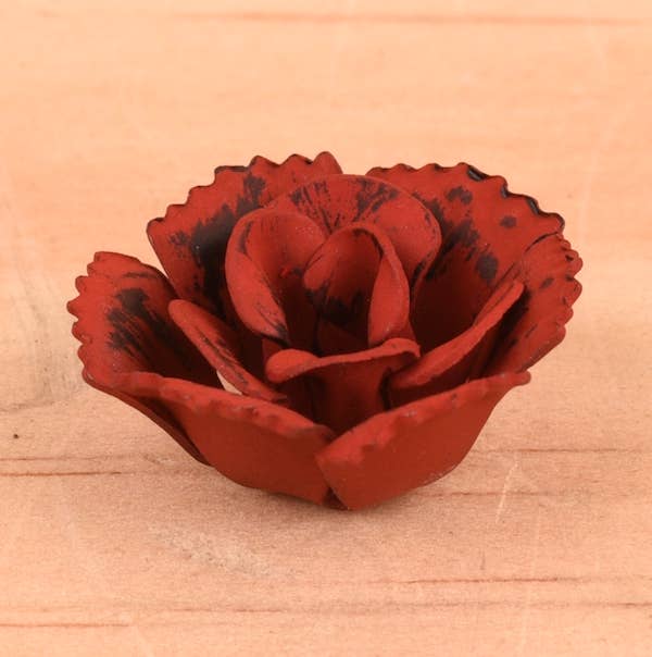 Rustic Iron Store - Wholesale Decorative Tabletop Object - Small Rose