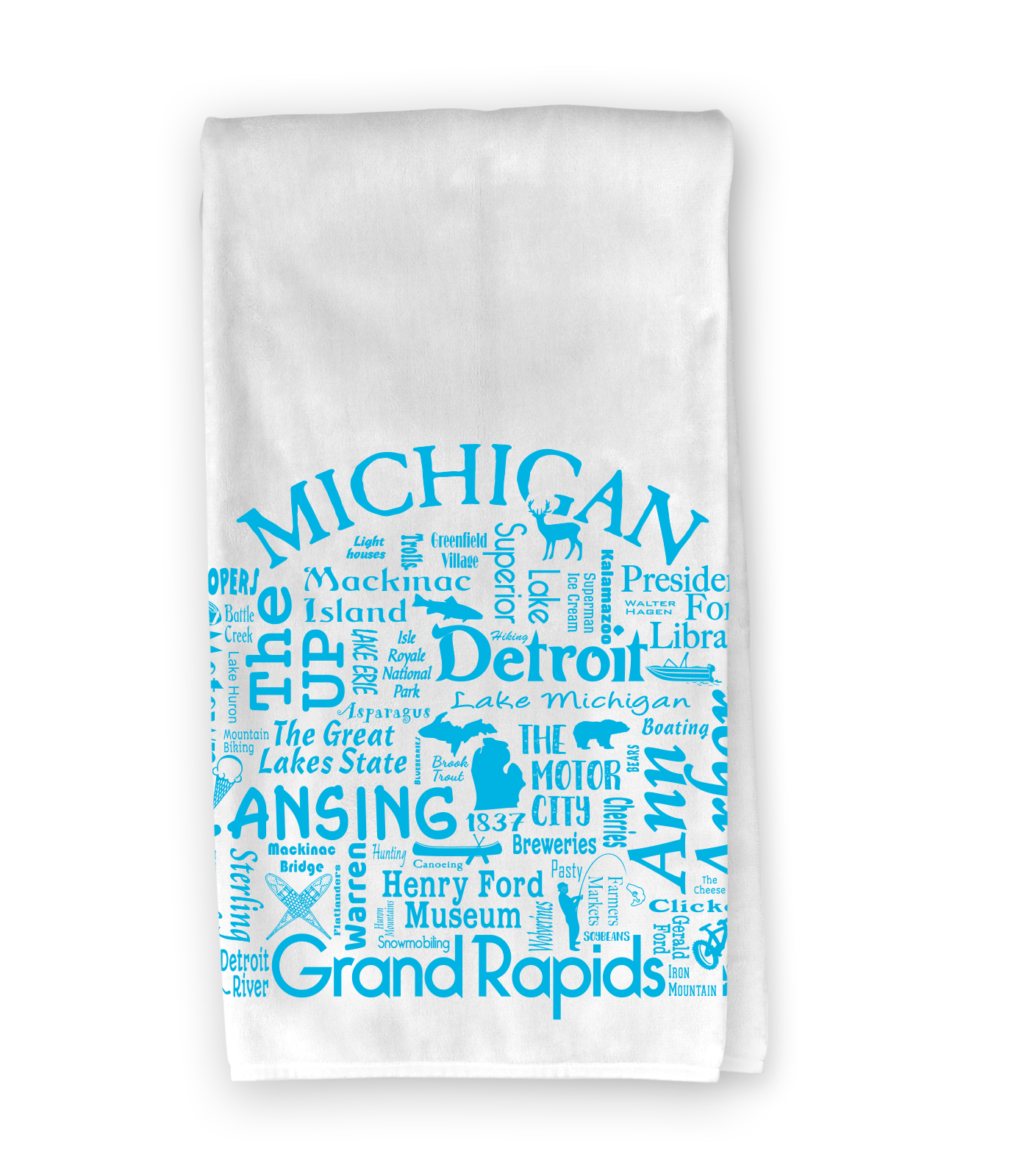 The Buffalo Works - Wholesale Tea Towel - Michigan Destination Kitchen Towel - Where Life Takes You4