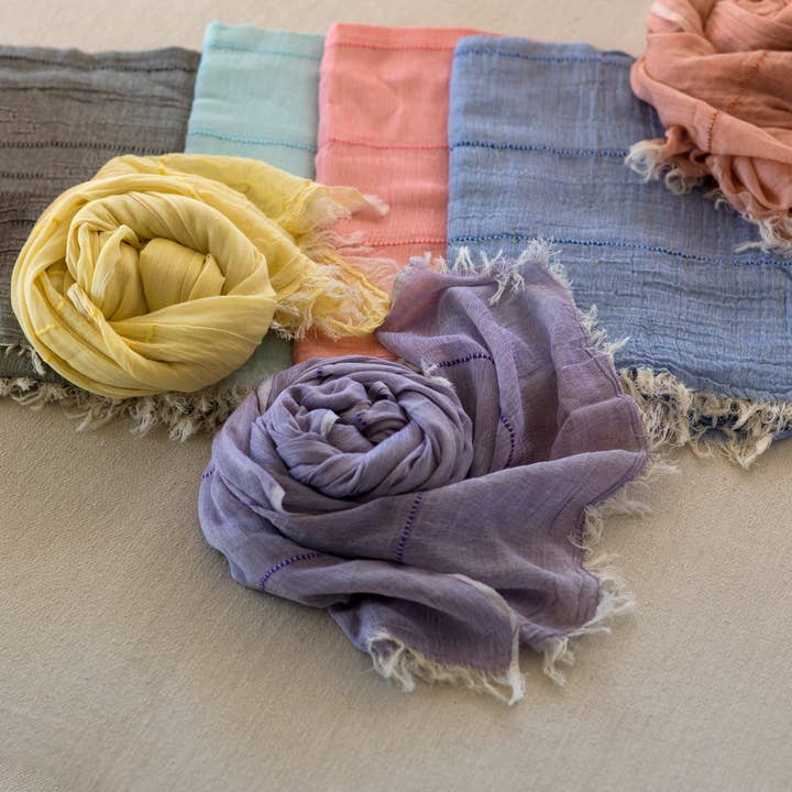 loom.ist - Venta al por mayor Bufanda - Mujer - Pañuelo de Gasa Helen11