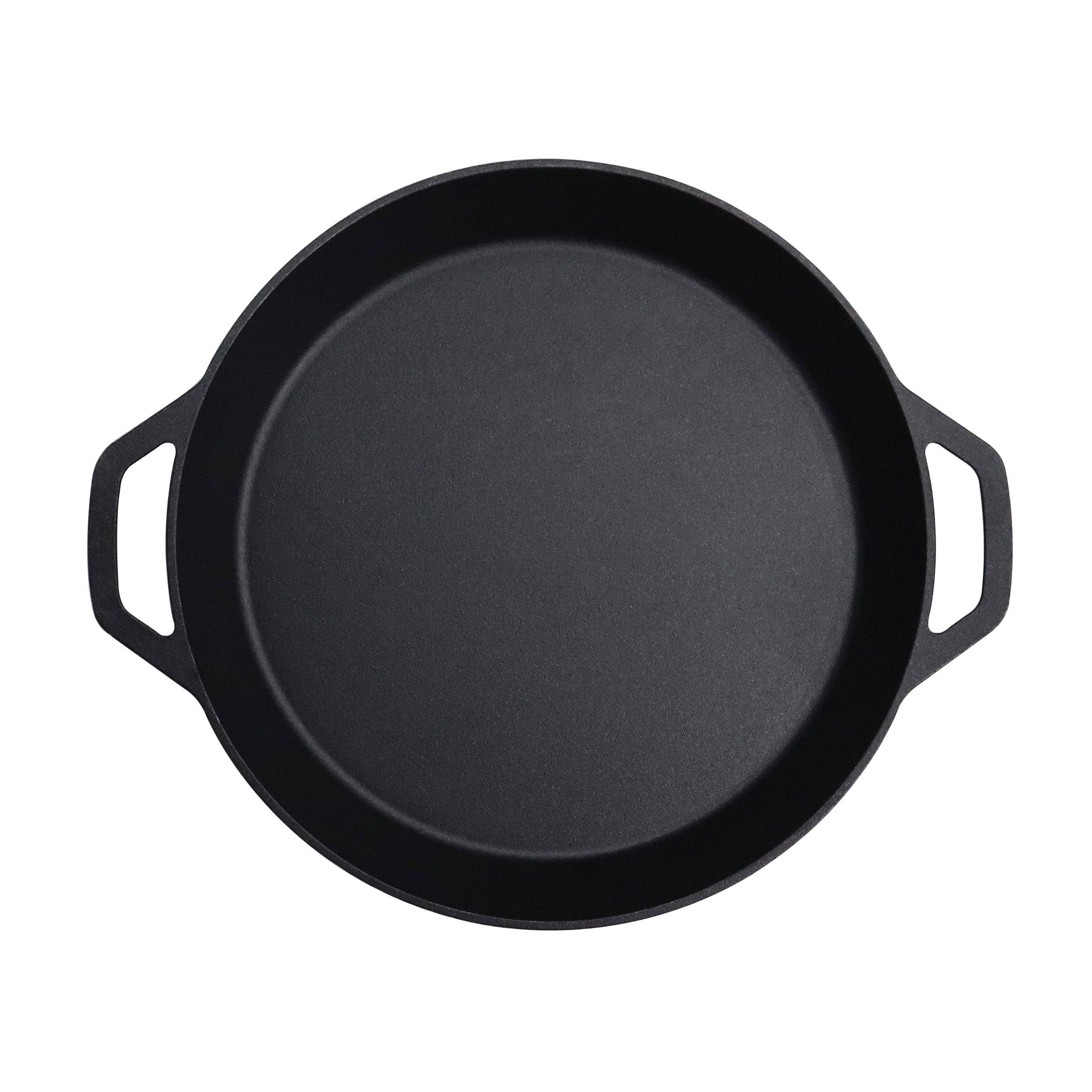 Crucible Cookware - Wholesale Cast Iron Skillet - 15.75-Inch (40 cm) Cast Iron Skillet Set with Dual Loop Hand5