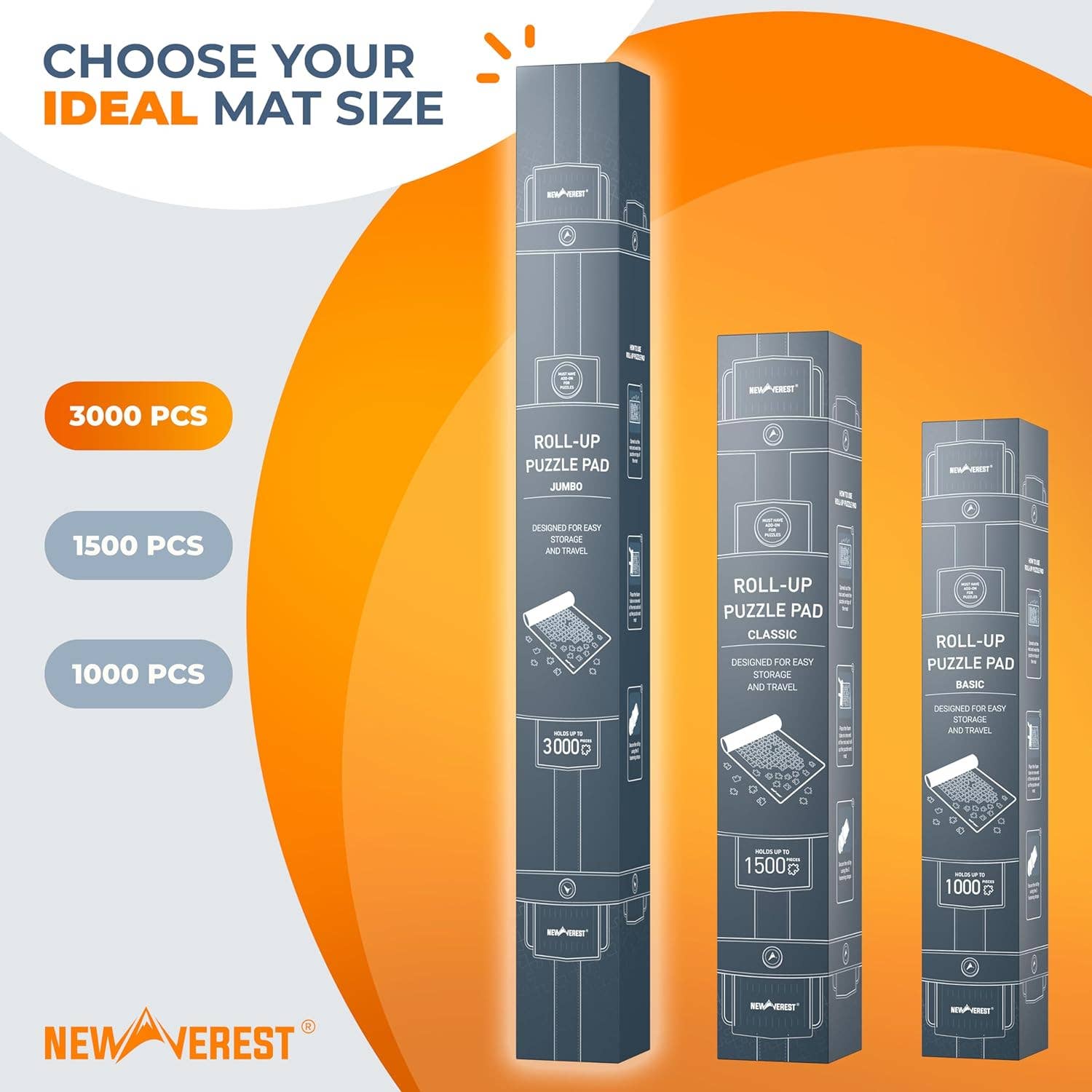 Newverest – wholesale Puzzle – Adult – Newverest Jigsaw Puzzle Mat Roll Up Saver Pad Up to 3000 pcs2