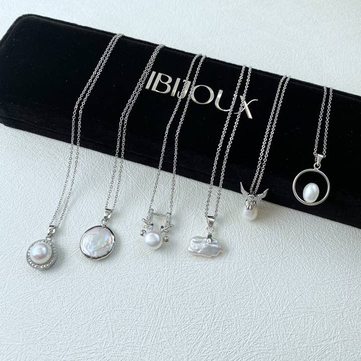 iBijoux - Venta al por mayor Collares con colgantes/abalorios - Collar con colgante de perla personalizado (1C19)2