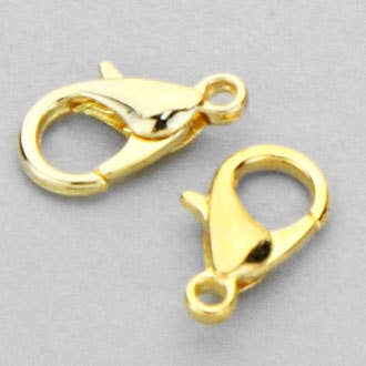 Sensibling Corp. – wholesale Lås – Guldpläterade 12 mm hummerklolås1