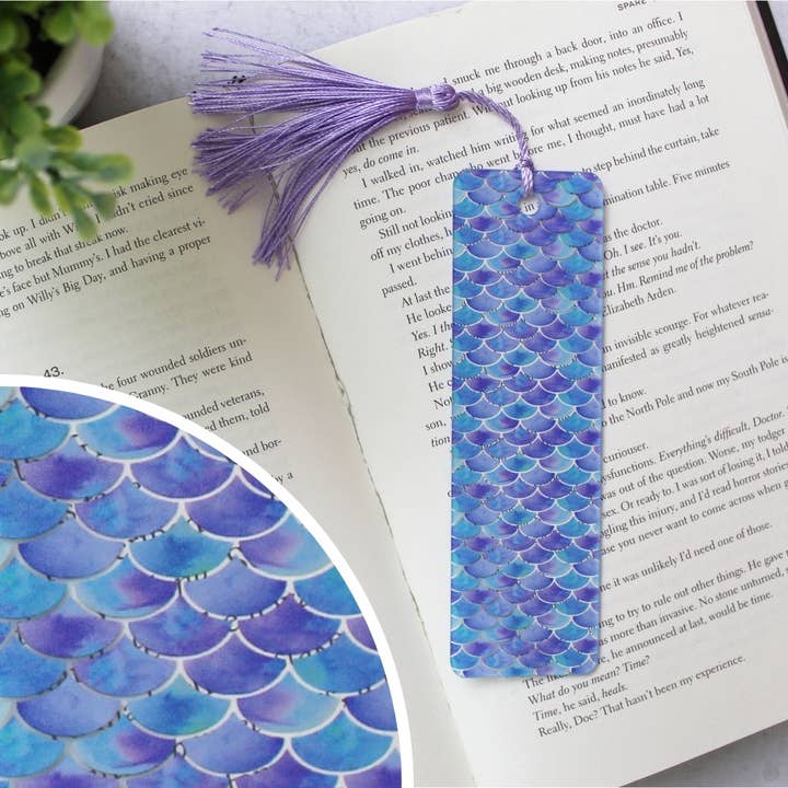 Mermaid Scales Bookmark for wholesale by Pearl's Custom Creations