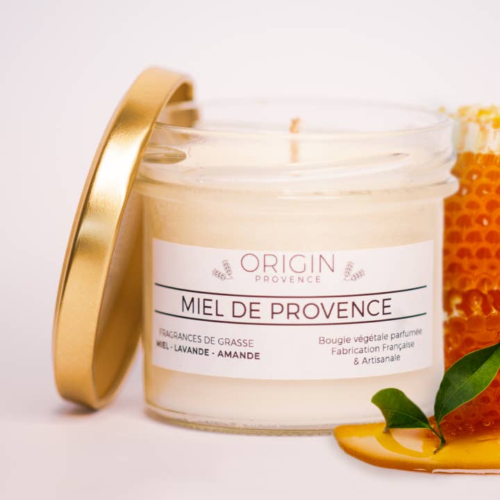 Duftkerze Honig aus der Provence für den Großhandel von ORIGIN PROVENCE