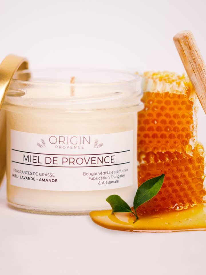 Duftlys med honning fra Provence for engroshandel hos ORIGIN PROVENCE