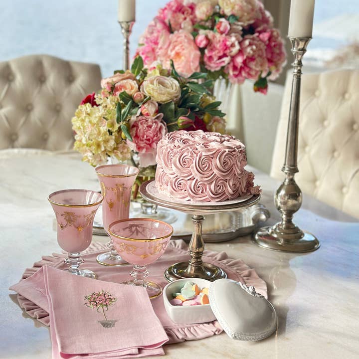 Arte Italica & Crown Linen Designs - Wholesale Serve Bowl - Rialto Borghese Compote1