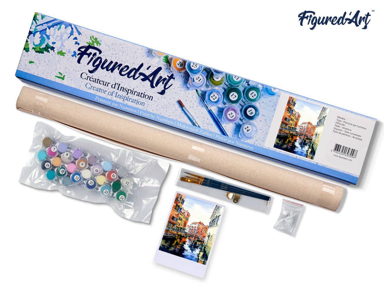 Figured'Art - Wholesale DIY Craft Kit - Paint by numbers Venice watercolor4