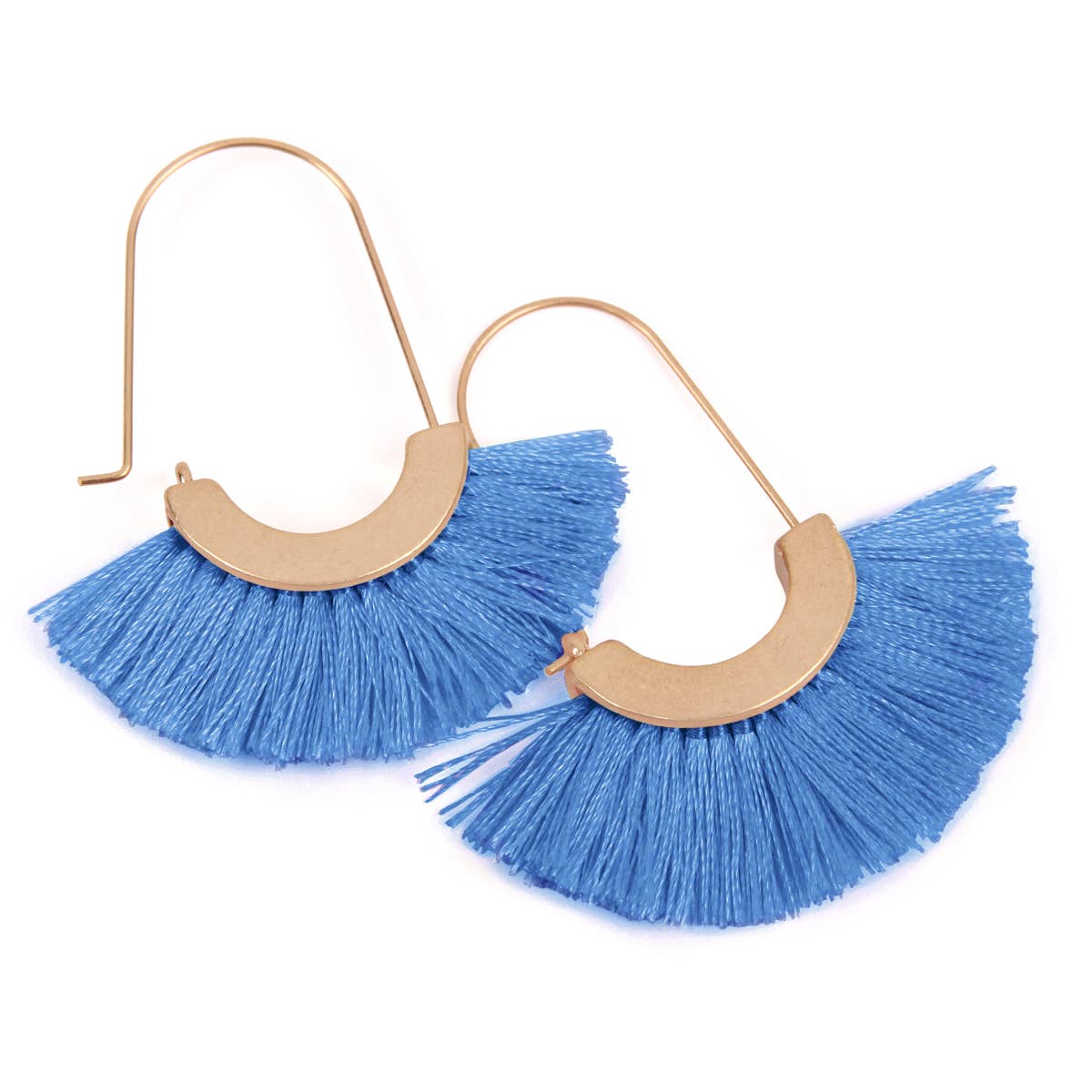 MYS Wholesale Inc - Vente Boucles d'oreilles pendantes - Créoles pendantes élégantes en forme d'éventail Boho-Chic20