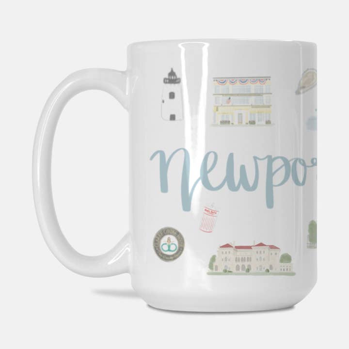 Newport, RI Landmark Mug for wholesale by Palm Prints