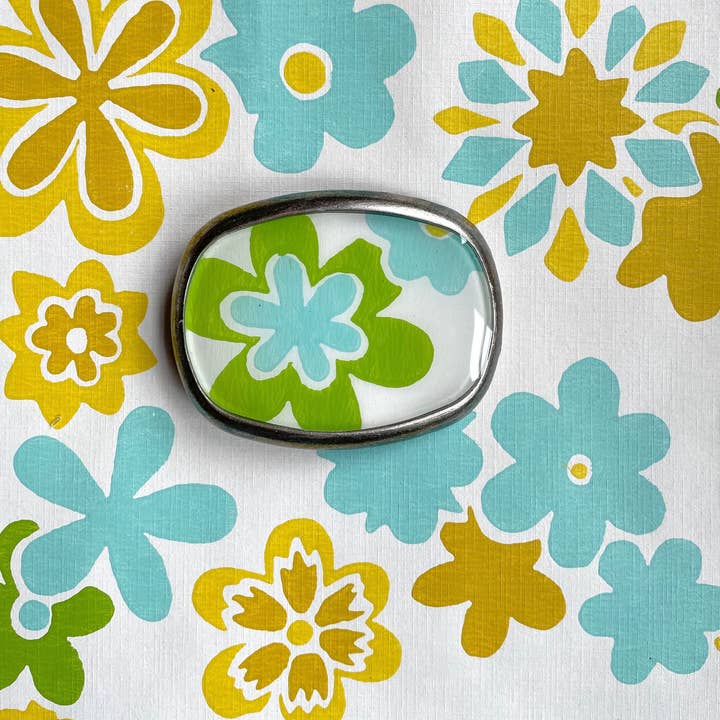 joeyfivecents – wholesale Bältesspänne - Dam – Bältespänne, mod - 70-talsinspirerat, retrofunkiga blommor6