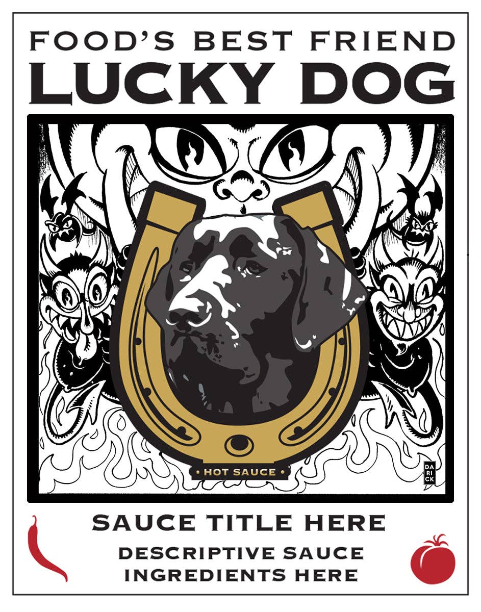 Lucky Dog Hot Sauce - Wholesale Hot Sauce - Hell Hound - XXXHot Fire-Roasted Hot Sauce with Carolina Rea2